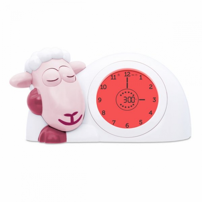 картинка Часы-будильник для тренировки сна Ягнёнок Сэм (SAM) ZAZU (розовый) интернет-магазин Киндермир
